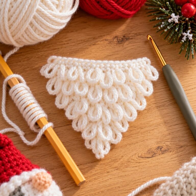 Crochet Gnome Beard Tutorial (Free Loop Stitch Pattern) + How to Make Gnomes Stand