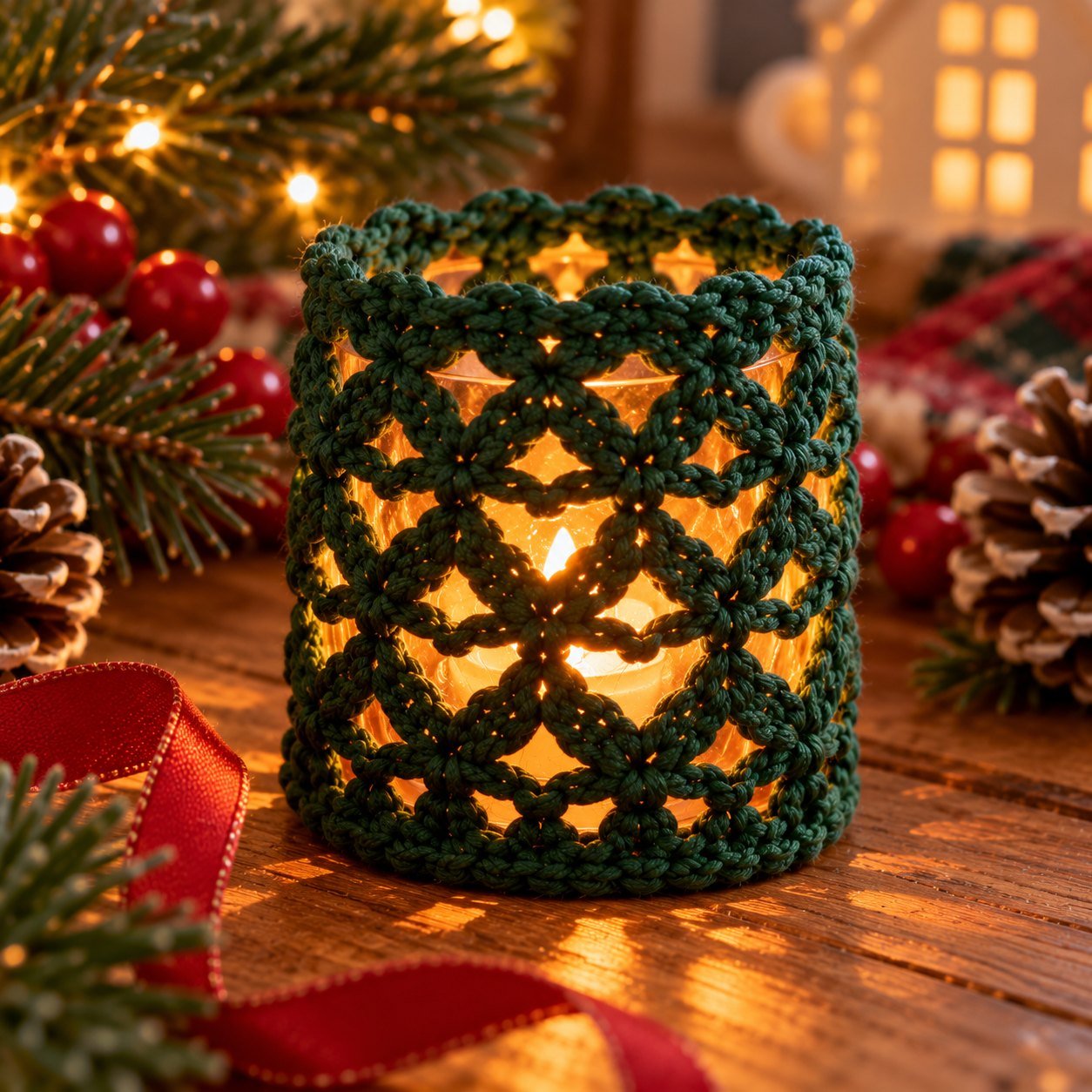 Christmas Tea Light Covers (LED Candles) photo 2