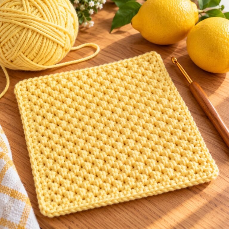 Lemon Peel Stitch Crochet Tutorial (Easy Textured Stitch)