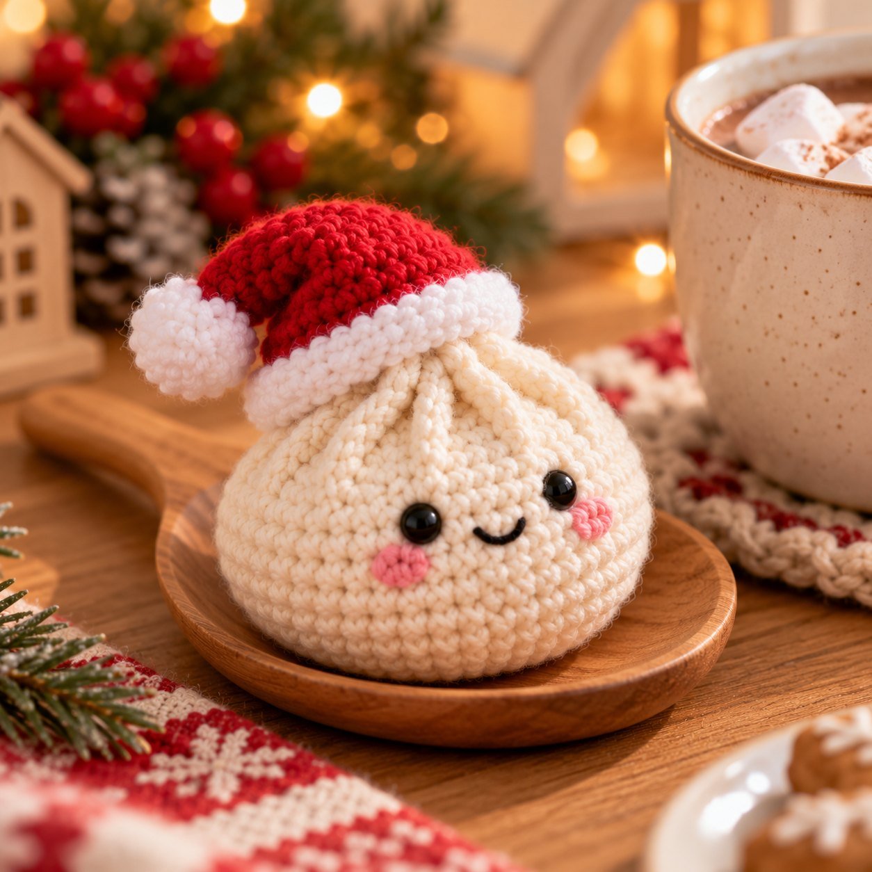 Christmas Dumplings Trio Amigurumi photo 2